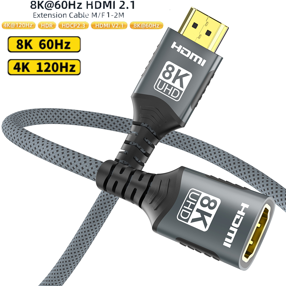Hdmi Cable 2.1 - Cabo de extensão hdmi 2.1, 8k,