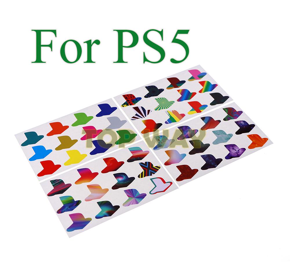 Gaming Console Controller - 12 peças/lote Adesivos Coloridos para PS5,
