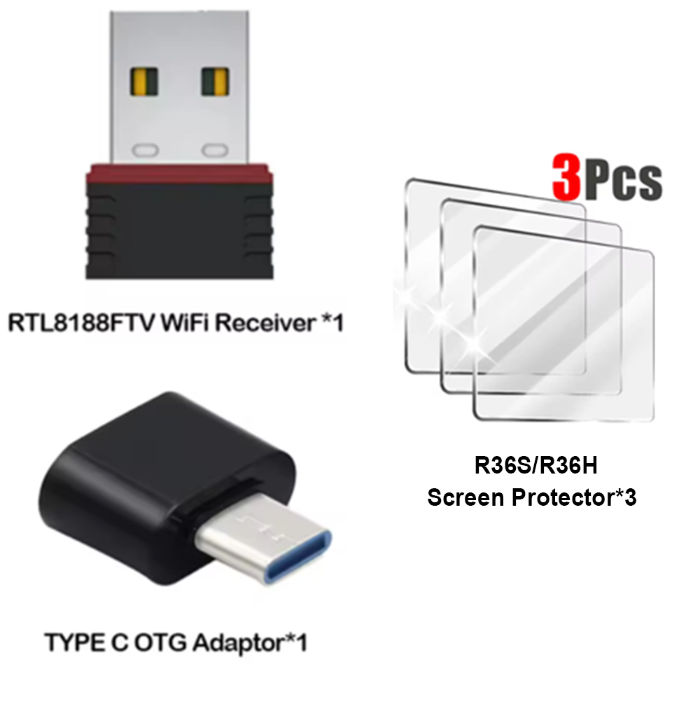 R36S (WiFi) RTL8188FTV USB Don - Gaming Console R36 avaliação e preço