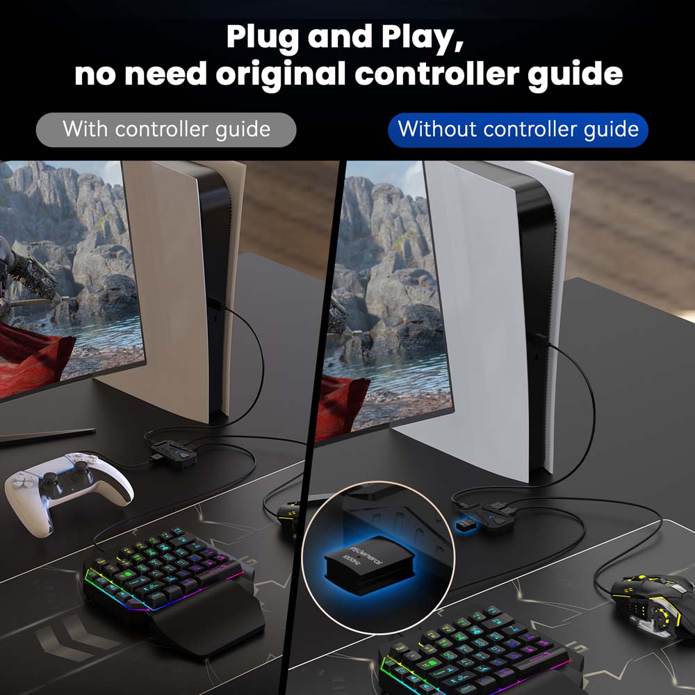 Combo de Teclado e Mouse para  - Gaming Console Controller avaliação e preço