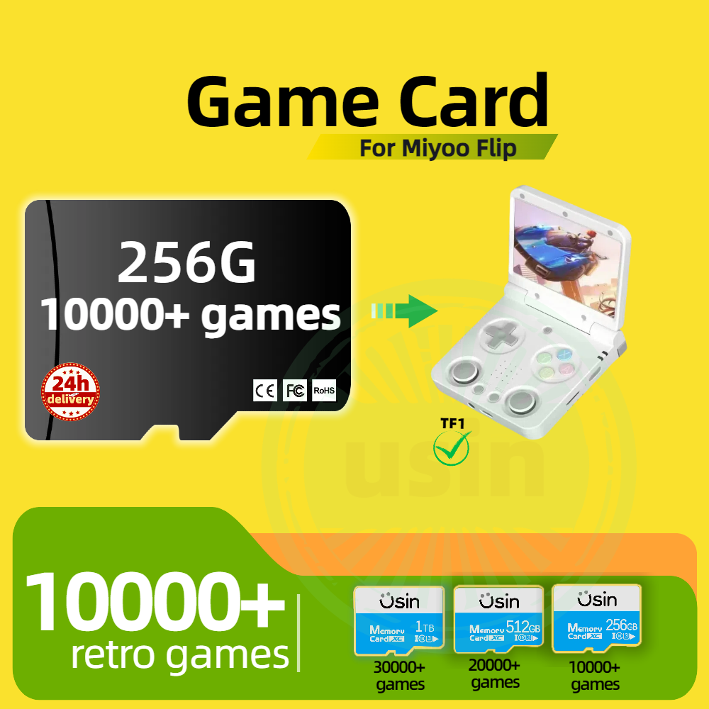 Cartão de jogo para miyoo flip - Gaming Console Retro Handheld avaliação e preço