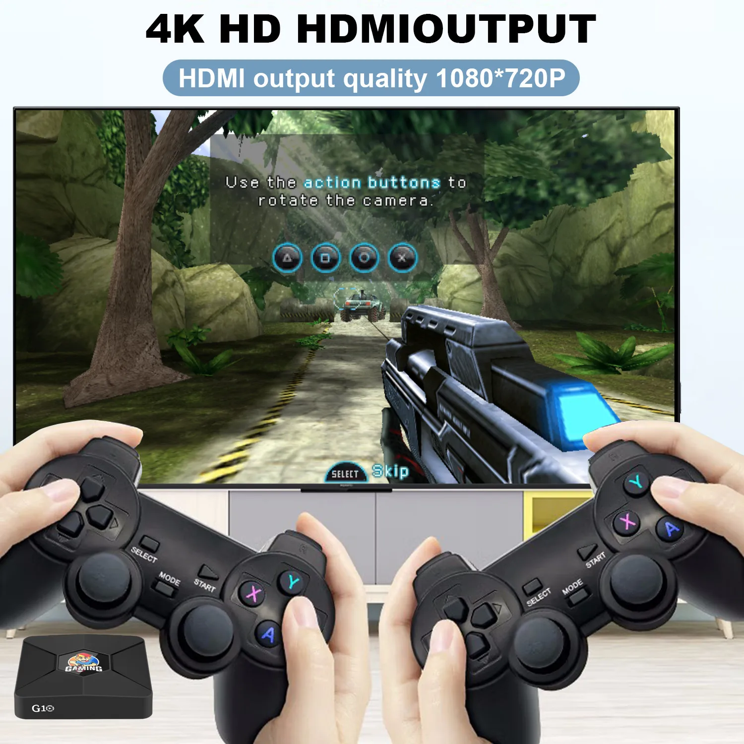 Haayot caixa de jogo 4k hd int - Gaming Console For Android Tv avaliação e preço