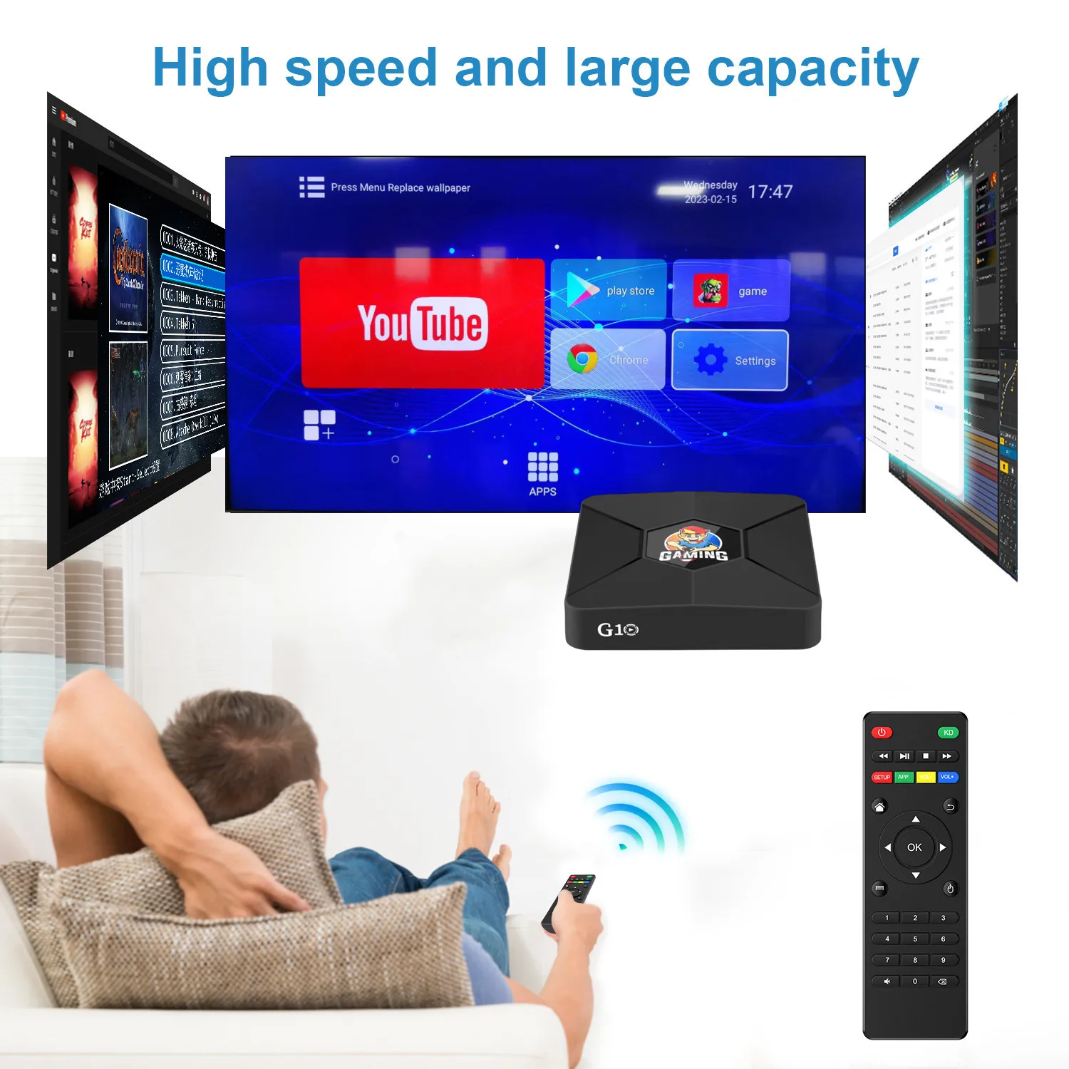 Haayot caixa de jogo 4k hd int - Gaming Console For Android Tv avaliação e preço