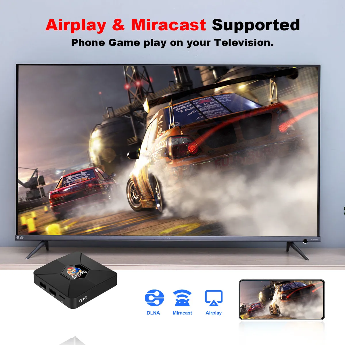 Haayot caixa de jogo 4k hd int - Gaming Console For Android Tv avaliação e preço