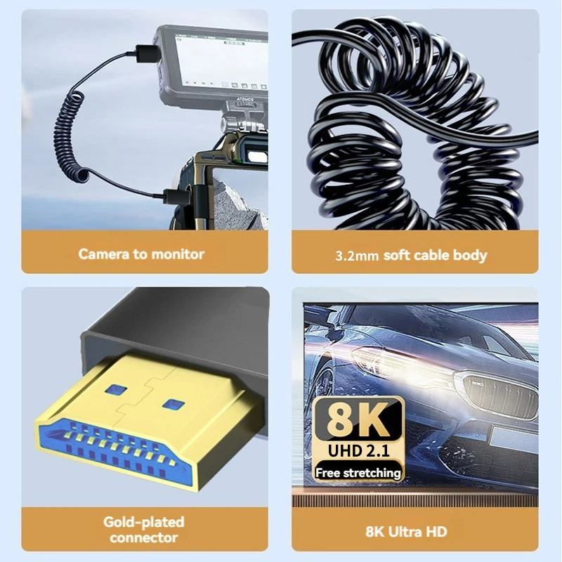 Cabo Espiral Ultra-Fino Portát - Hdmi Cable 2.1 avaliação e preço