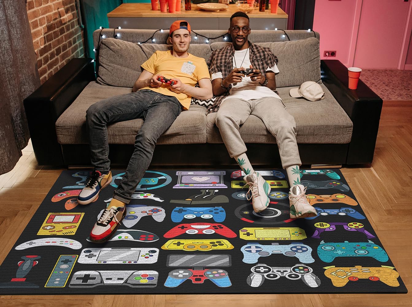 Tapete de área com estampa de  - Gaming Console Kids avaliação e preço